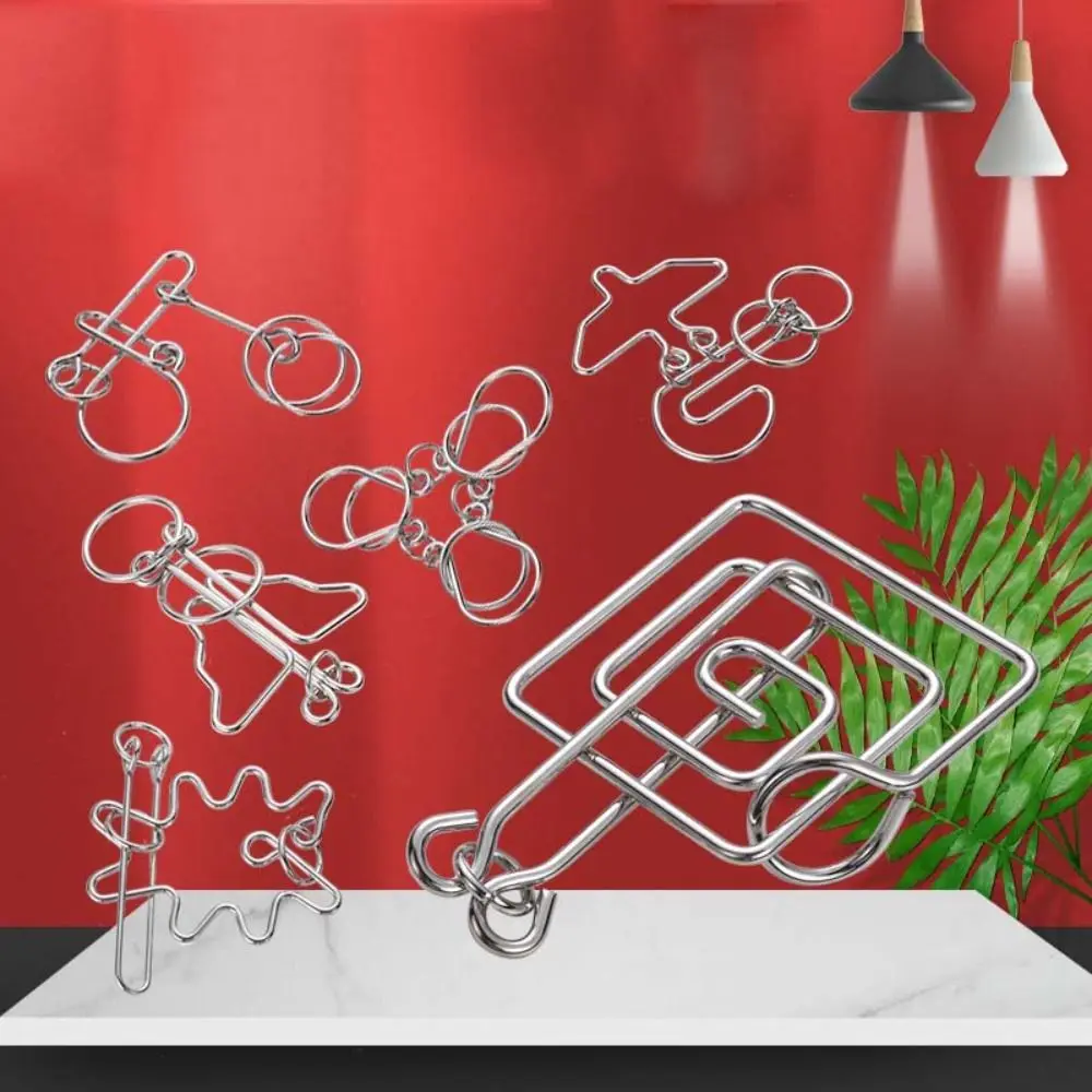 Interlock  3d Puzzle Wire Children And Adults 3D Metal Puzzle Developmental  Brain Teaser Puzzles Interactive Games