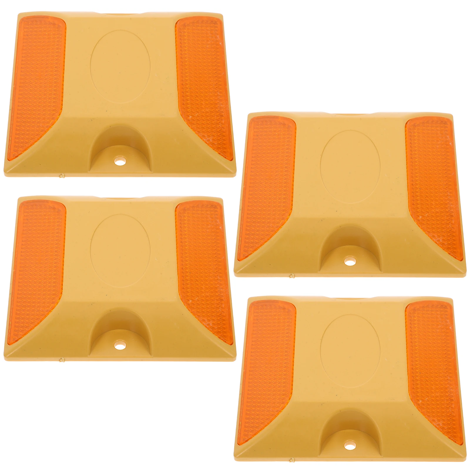 

4 Pcs Color Plastic Road Spikes Driveway Marker Stud Reflectors Reflective Pavement
