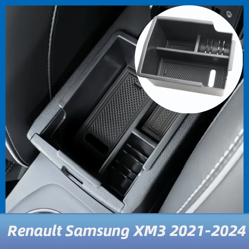 

For Renault Arkana 2019-2024 Samsung XM3 2020-2024 Center Console Armrest Storage Box Tray Organizer Holder Interior Accessories