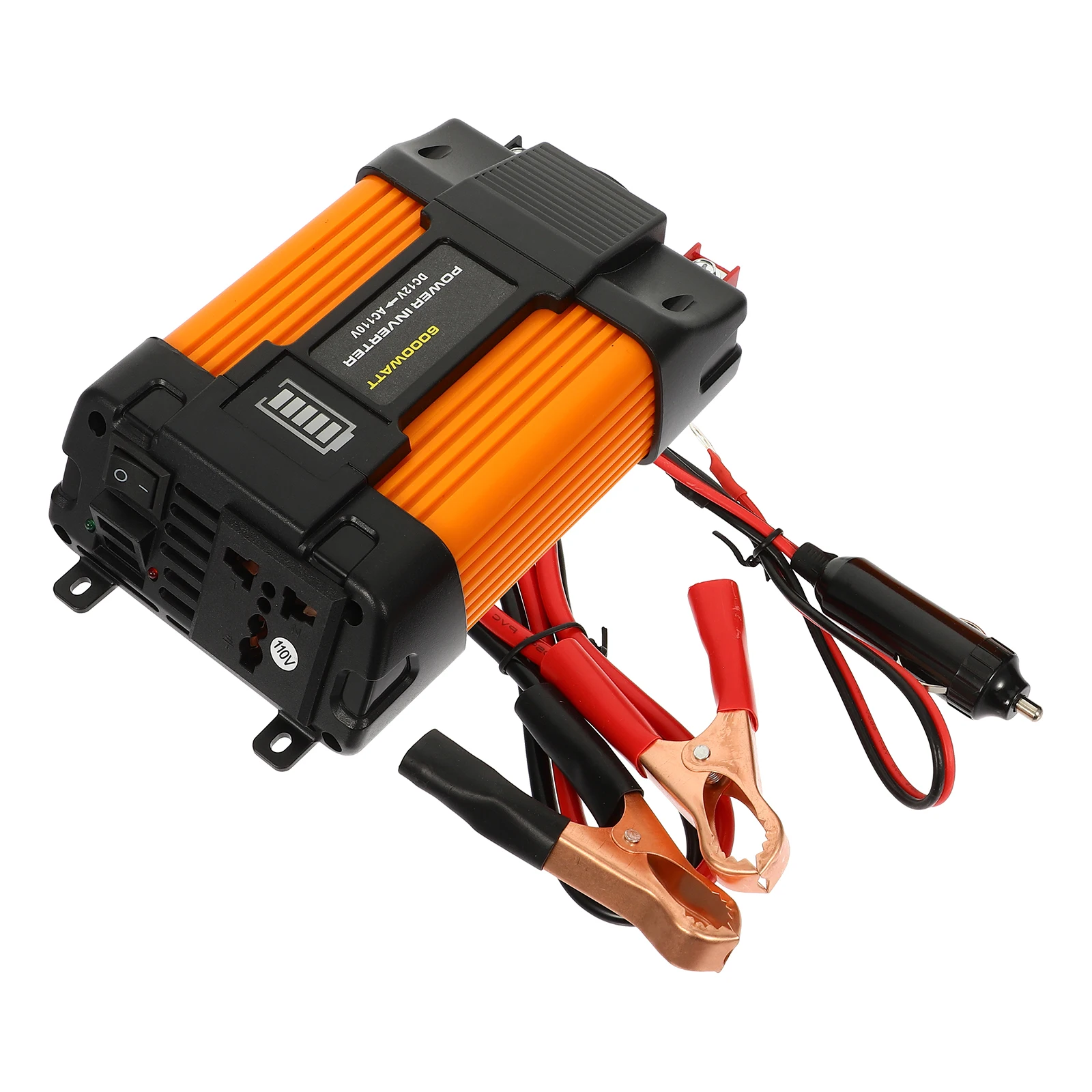 

Car Power Inverter 12V Lightweight for Camping Vacations Emergency Outdoor Charging Solution Prevent Overheating Overload Car