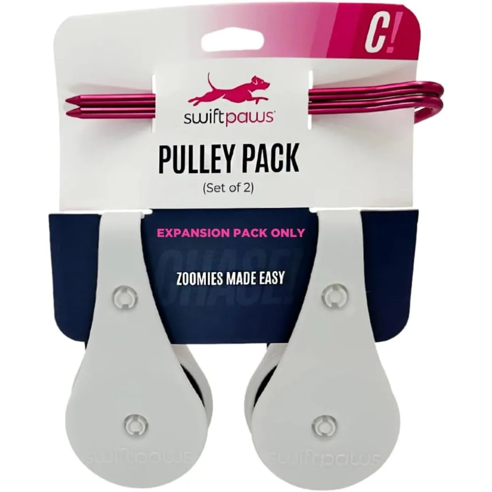 

Swift Paws — набор полевых шкивов — аксессуар для расширения только для комплектов домашних приманок — дополнительная игрушка для интерактивной погони собаки — легкая игрушка