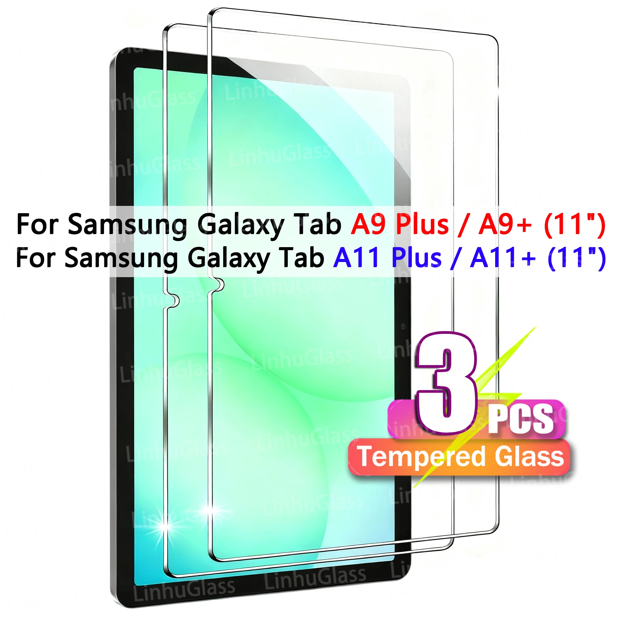 

Защитная пленка для экрана Samsung Galaxy Tab A11 Plus / A11+ / A9 Plus / A9+ (11 дюймов) 2023 / 2025, закаленное стекло, защитная пленка для планшета