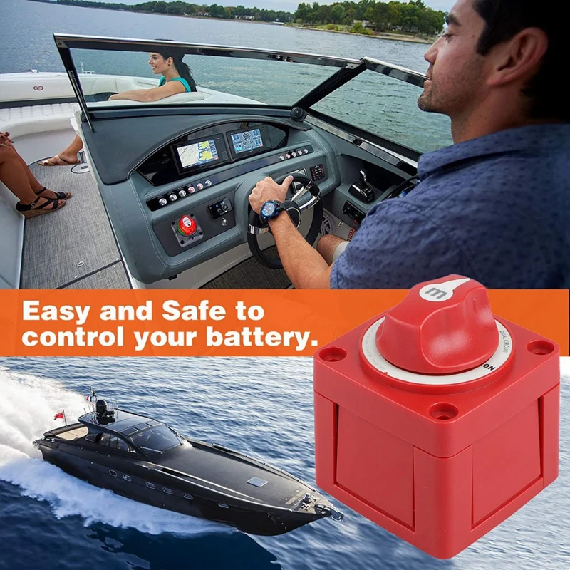 32V Battery Switch On/Of Dual Circuit Waterproof Protected Marine Boat Battery Isolator Switches For Marine Boat