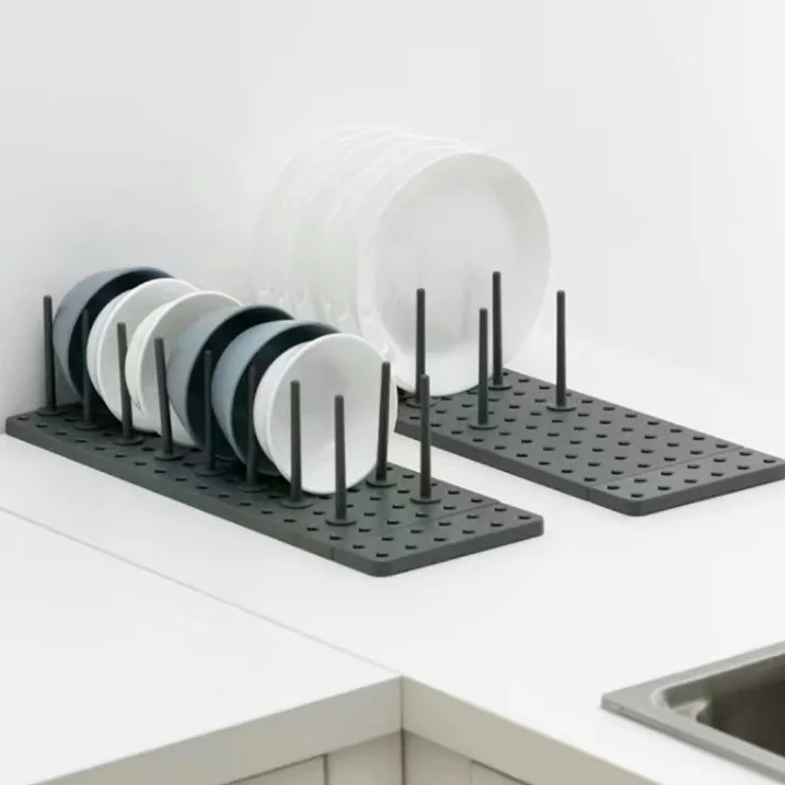 Multifunctional Kitchen Drawer Storage Rack, Organizer for Plates, Cups, Pans & Pot Lids