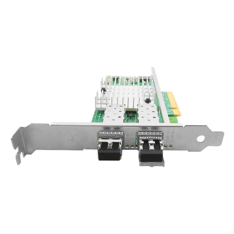 Intel 82599ES Chipsatz X520-SR2 PCIe 2.0 x8 10/1 GB Ethernet-Server-Netzwerkkarte 2-Port SFP+ mit 10G Multimode SFP+ Transceiver