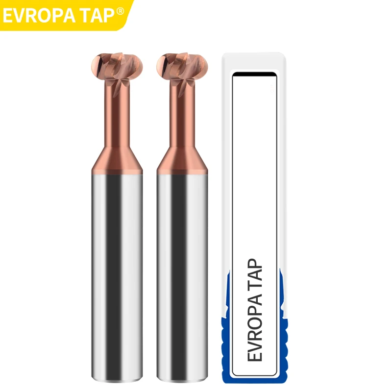 T-Shaped Arc Tungsten Steel Milling Cutter with Hard Alloy 4F Complete Specifications, High Efficiency and Earthquake Resistance