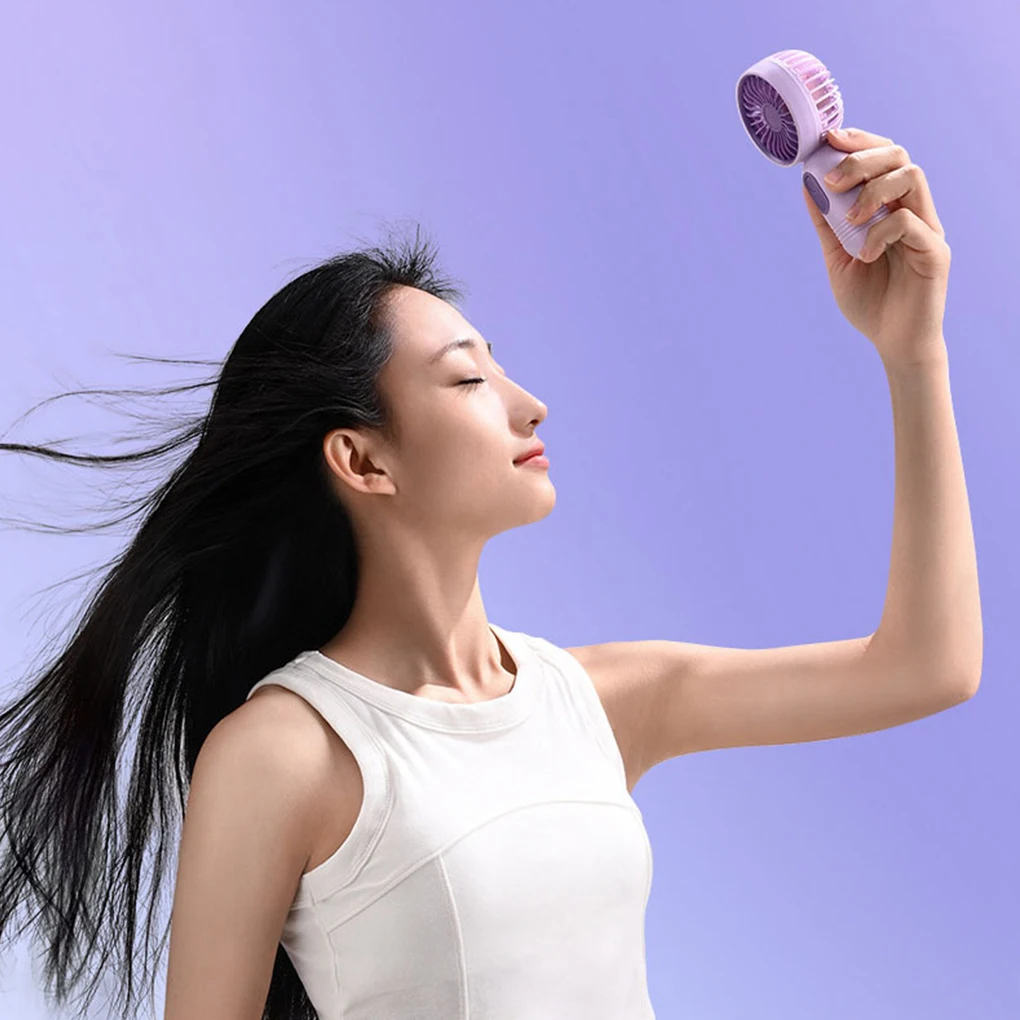 Mini Portable Fan With 3 Speeds Lightweight USB Rechargeable Handheld Fan - Perfect For Office Outdoor Travel Camping