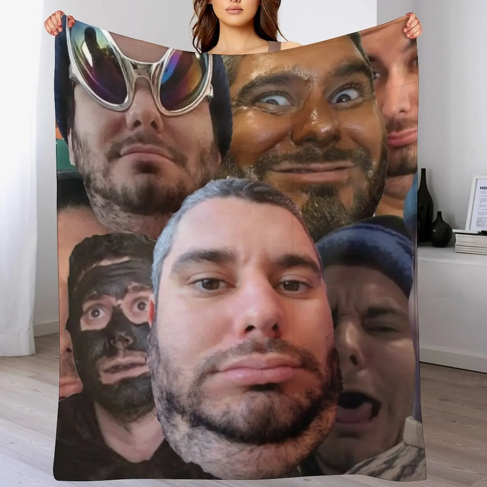 

H3H3 Ethan Funny Throw Blanket valentine gift ideas Tourist Blankets Sofas Of Decoration Thin Blankets