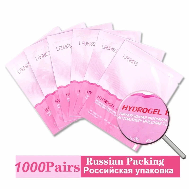 1000pairs Wholesale Hydrogel Eye Patch for Building Lash Extension Supplies Under Pad Gel Grafted Lash Stickers Beauty Tools