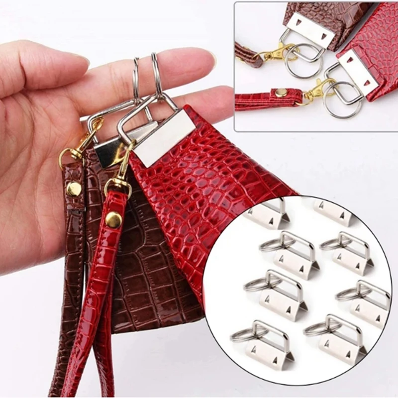 30 Pieces Of 32Mm Keychain Hardware Kit Is Suitable For Wrist Clamp Lanyard Keychain DIY Tools Easy Install