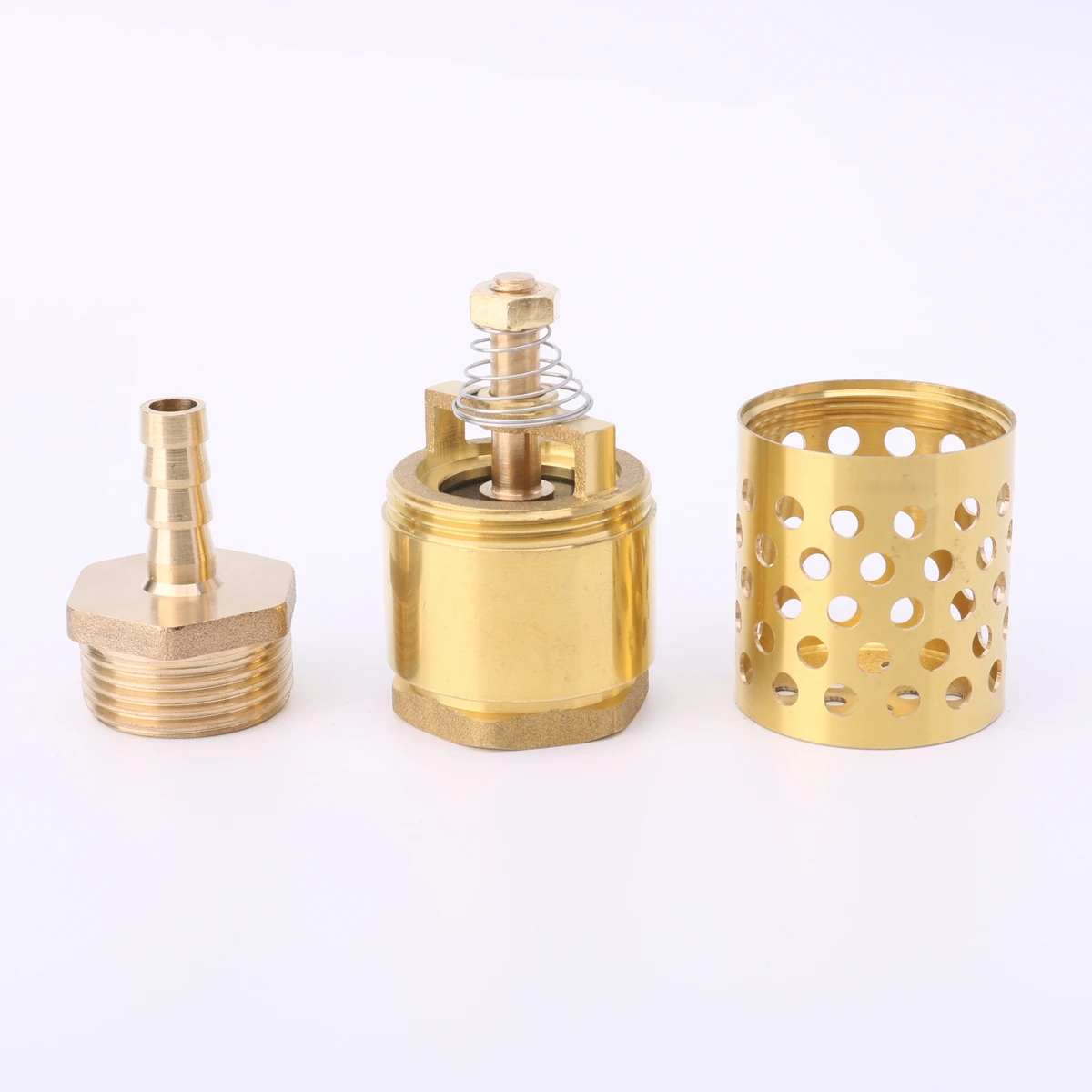 8~25mm Full Body Brass Check Valve With Filter Water Pump Protection One-way Valve Garden Drip Irrigation Bottom Valve Filter