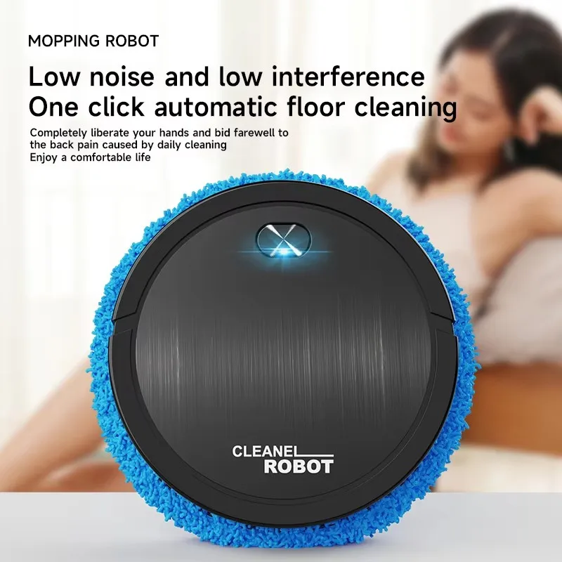 Fully Automatic Floor Mopping Robots Cleaning Machine Lazybones Home Room and Kitchen Use Mini Intelligent Automatic Robot