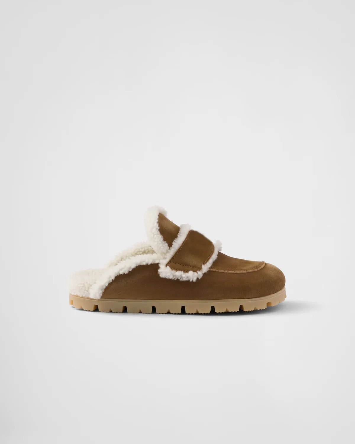 Women's Suede Shearling Slippers Cinnamon