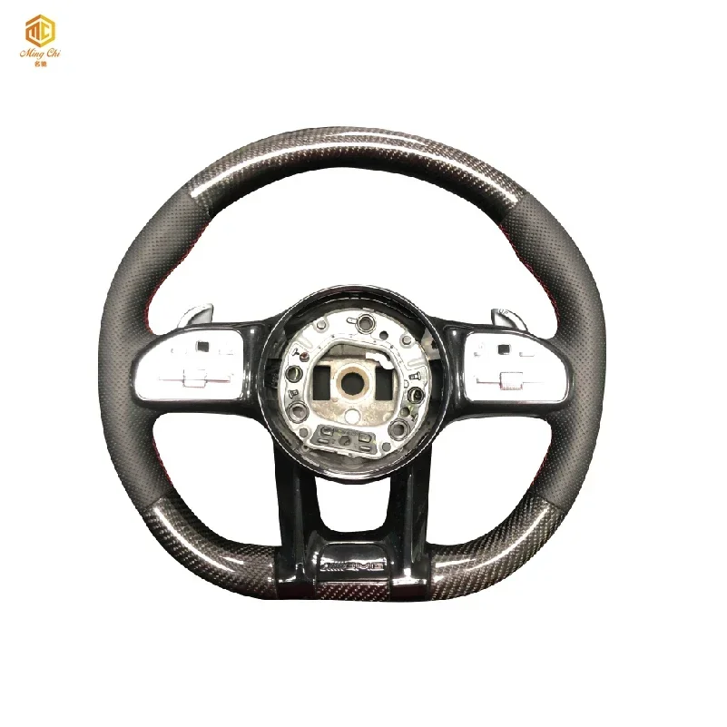 

Black carbon fiber steering wheel is suitable for AMG GT GT50 GT63 GT63S carbon fiber steering wheel wheels
