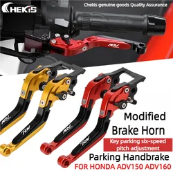 Chekis Genuine Motorcycle Accessories Are Suitable for Honda Adv150 Adv160 Modified Brake Horns with Parking Function Brake Lever Parking Brake Lever Handbrake Adjustable Handle Foldableing Handle