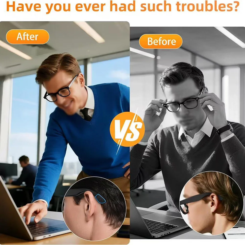 Rubber Eyeglass Holder Designed Specifically for Ray-Ban Smart Glasses Offering Snug Attachment and Discreet Low-Profile Look