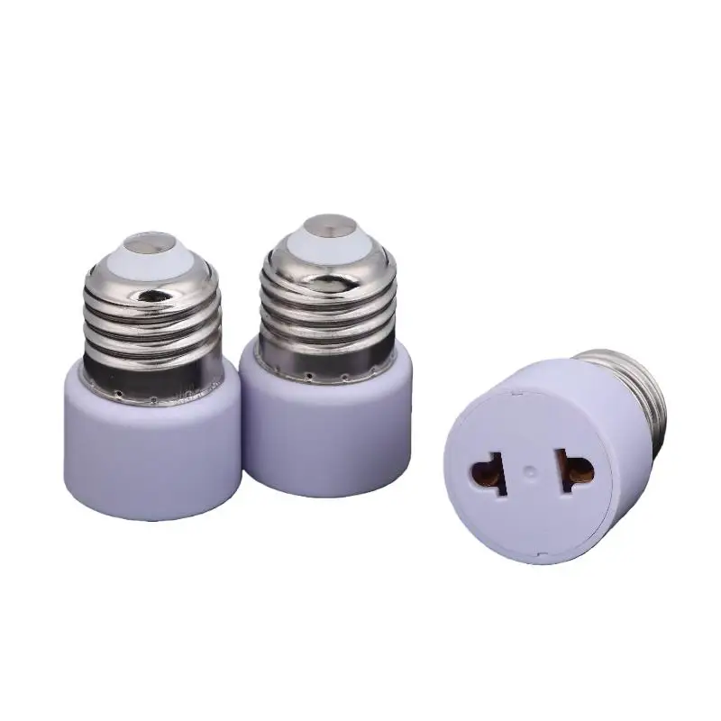 

Convenient US/EU E27 Lamp Socket, DIY Adapter Without Light, White Bulb holder Base