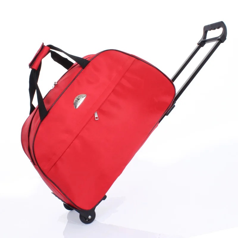 Large Capacity Travel Trolley Bags Women Men Wheeled Bag Oxford Waterproof Rolling Luggage Suitcase Travel Bag With Wheels