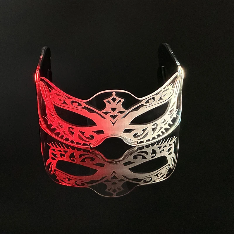 LED Technology Glasses Night Club Neon Music Masquerade Fashion Cool Perspective Glasses Futuristic Colorful Led Neon Glasses