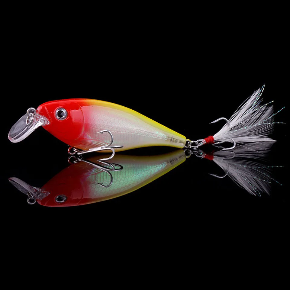 Loogdeel 1PCS 12.5g/8.5cm Minnow Fishing Lure Trolling Articulos De Pesca Isca Bass Fishing Lures Artificial Fish Lure Tackle