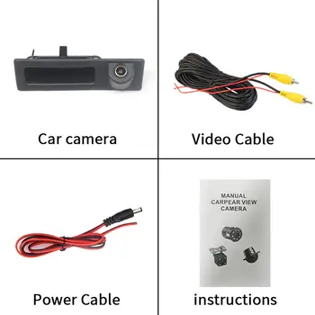 適用於BMW3系、5系F30、F31、F34、F10、F11、F07、F25、F26、F48、X1、X3、X4、X5、X6、328i的AHD 1080P汽車後車箱把手後視倒車相機 8 最佳銷售 BMWF30倒車攝影機 - №2