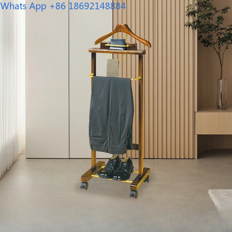 

Floor-standing Wooden Coat Rack for Home Bedroom, Round Clothes Rack, Simple Vertical Clothes Hanger, Three-dimensional