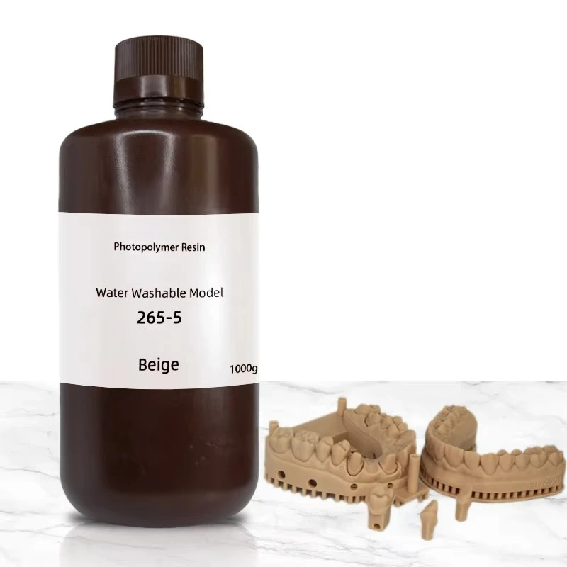1kg CE Certified Washed Beige Precision Dental Model UV Resin for 4K-16K 3D Printing