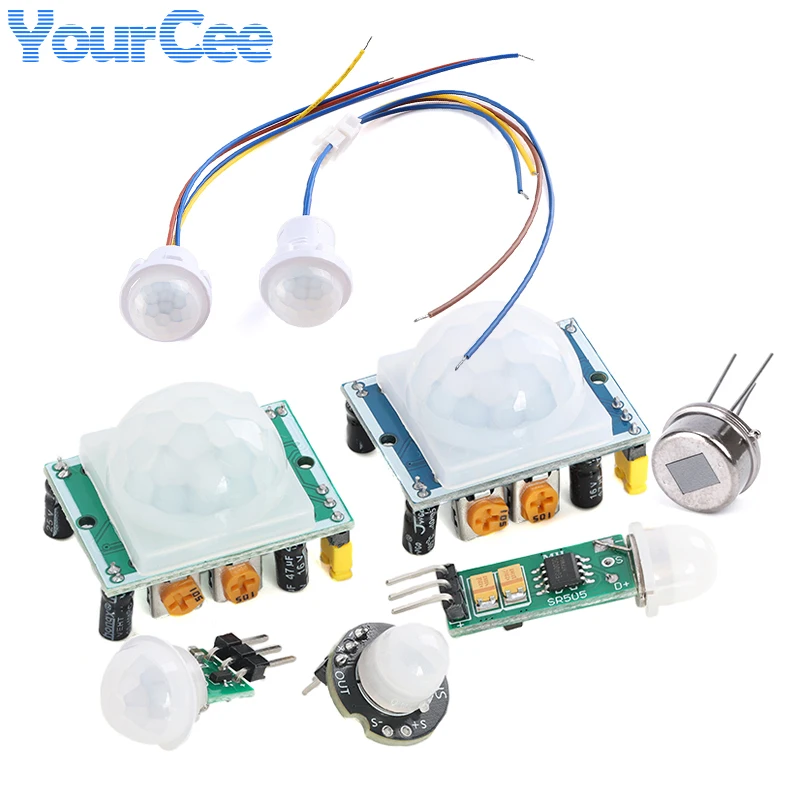 HC-SR501 HC-SR505 AS312 SR312 RD624 SR602 IR Pyroelectric Infrared Mini PIR Module Motion Sensor Detector Module for Arduino