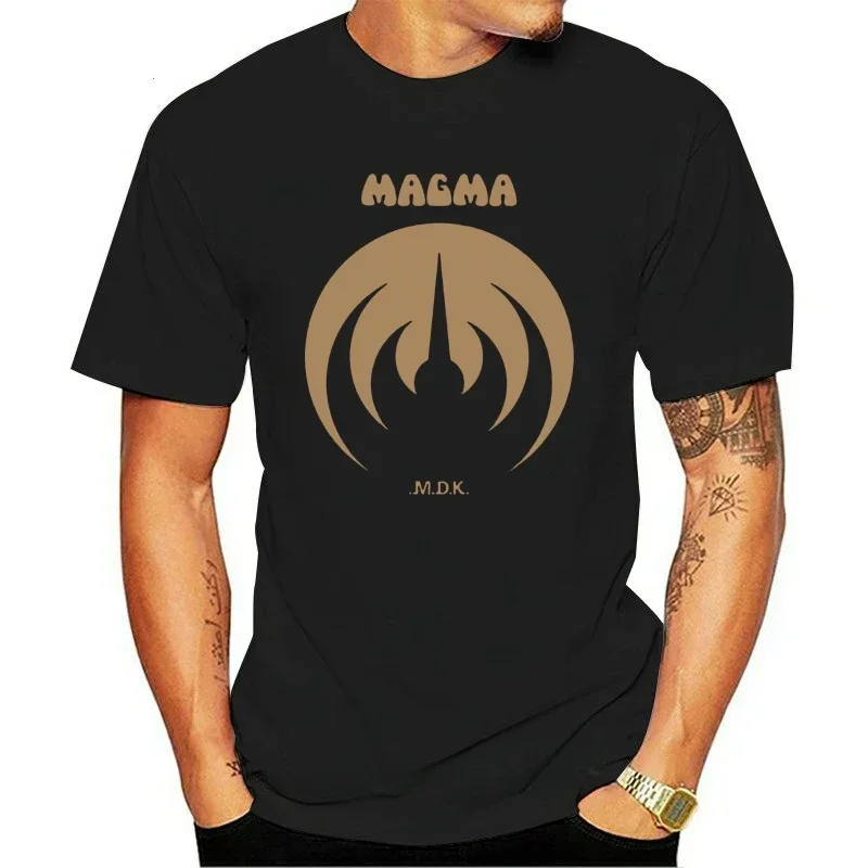 LE 2024 New MAGMA  Rock Band T Shirt Men Brand Clothing Funny Cool Slim Fit Letter Brand Clothing Funny