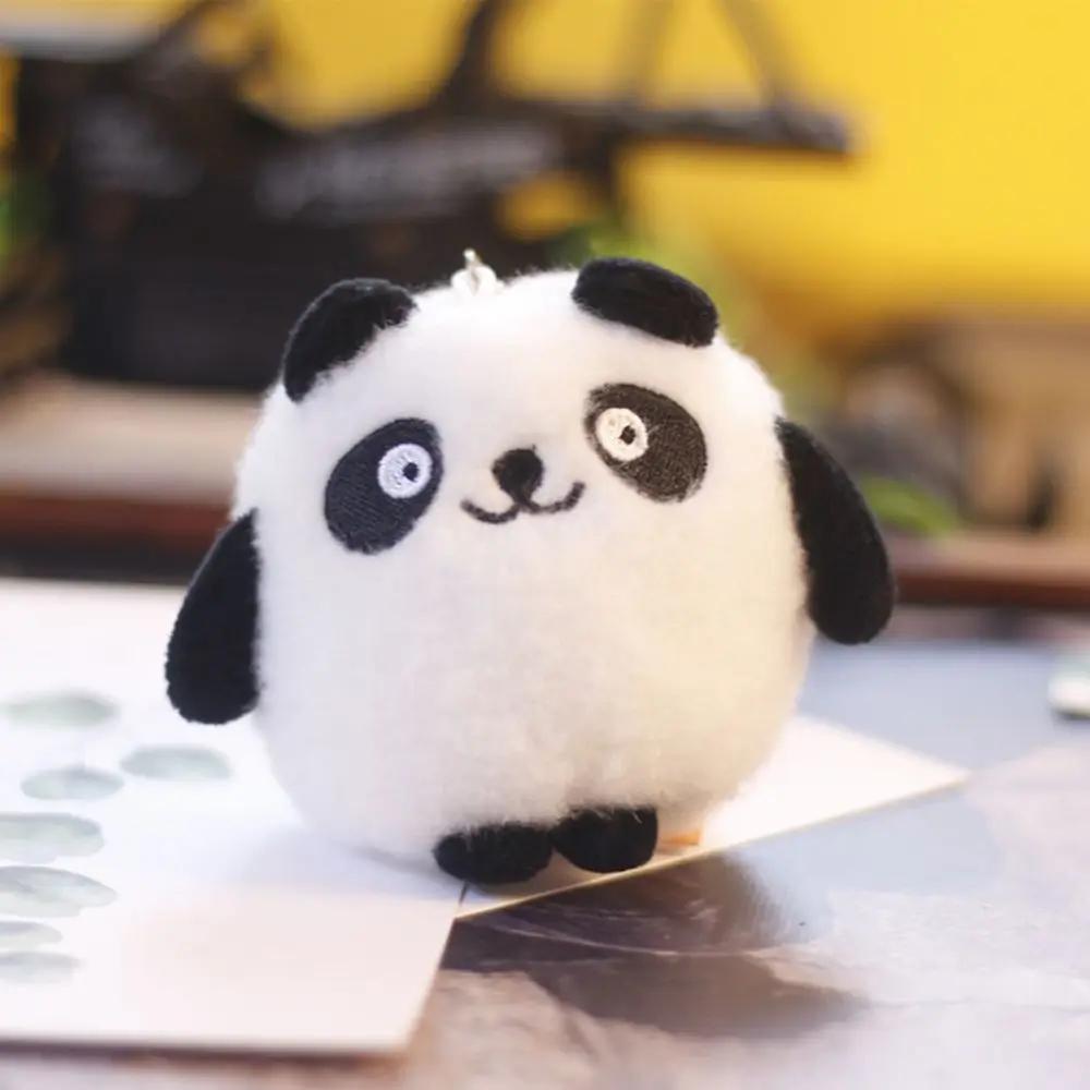 

Cute Plush National Treasure Panda Keychain Toy Mini Pendant Cartoon Doll Keychain Ring Bag Ornament