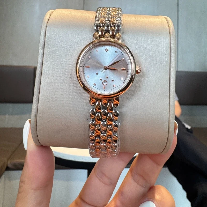 New Luxury Brand Waterproof Ladies Rose Gold Clock Steel Strap Femme Watches Rhinestone Women Quartz Wristwatches Bracelet