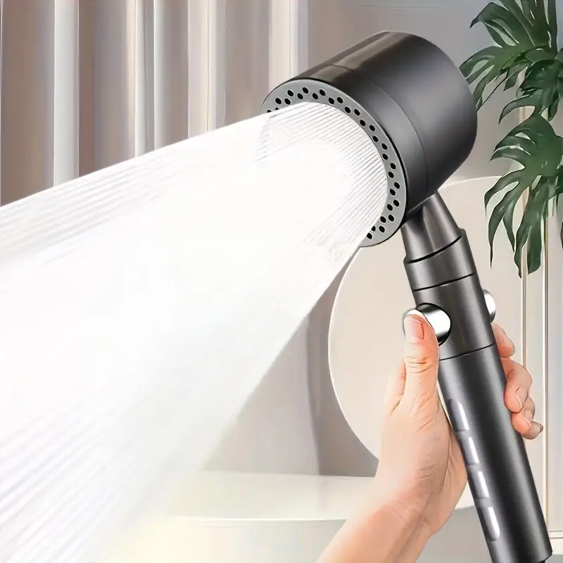 5 Modes Spray Water Saving Shower Head Handheld Showerheads Large Flow Portable Bathroom Filter Shower Faucet Nozzle Set 5
