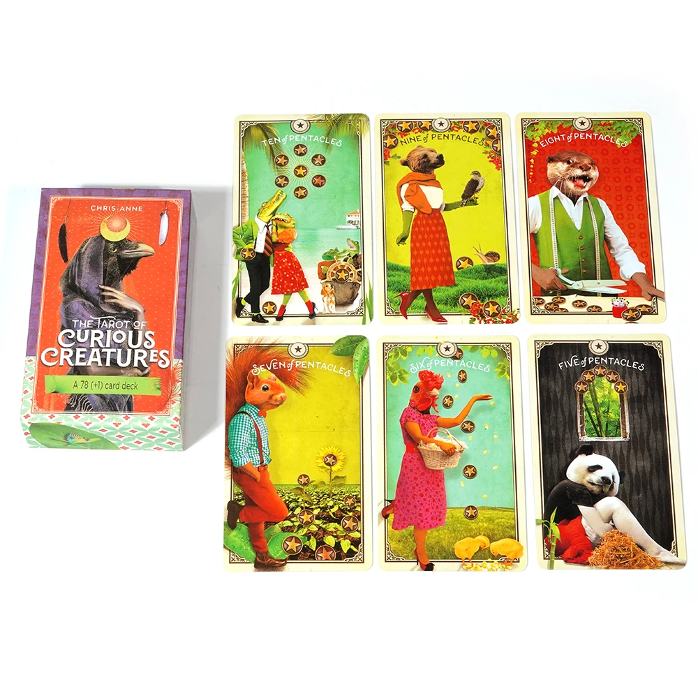 The Tarot of Curious Creatures 10.3*6cm 79 Pcs Cards Awildly Playful and Joyful Tarot Deck