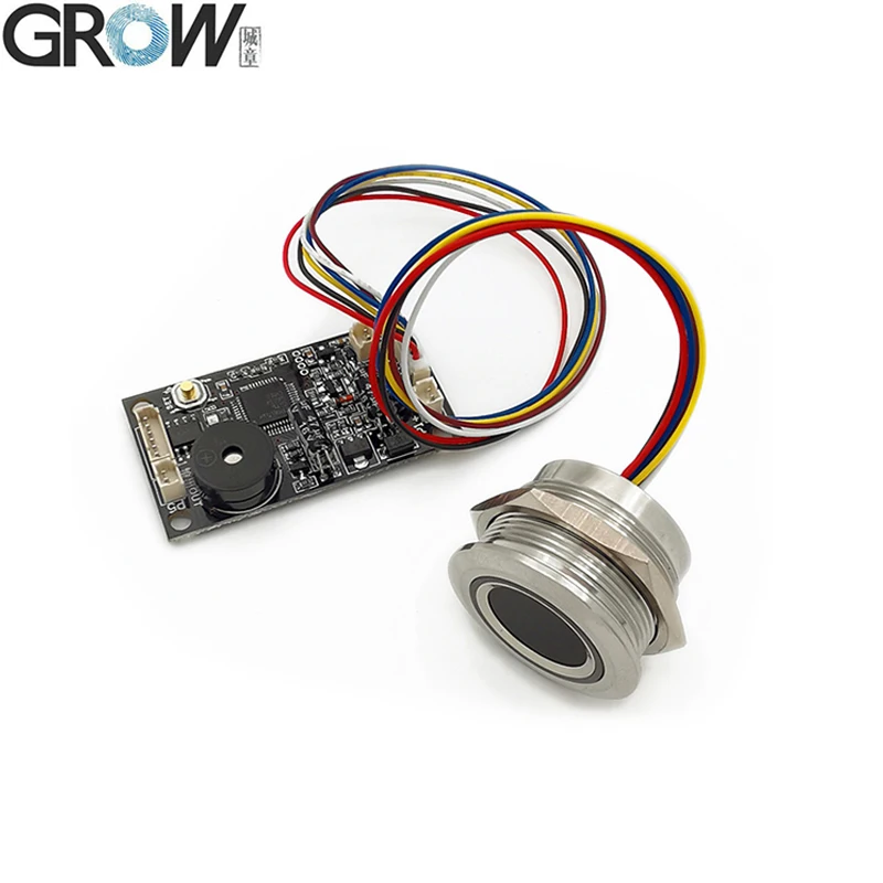 

Motor Output 4*AA DC3.7V--6.5V KS200 Fingerprint Control Board Door Access Control+R503 Fingerprint Module Ring Indicator Light