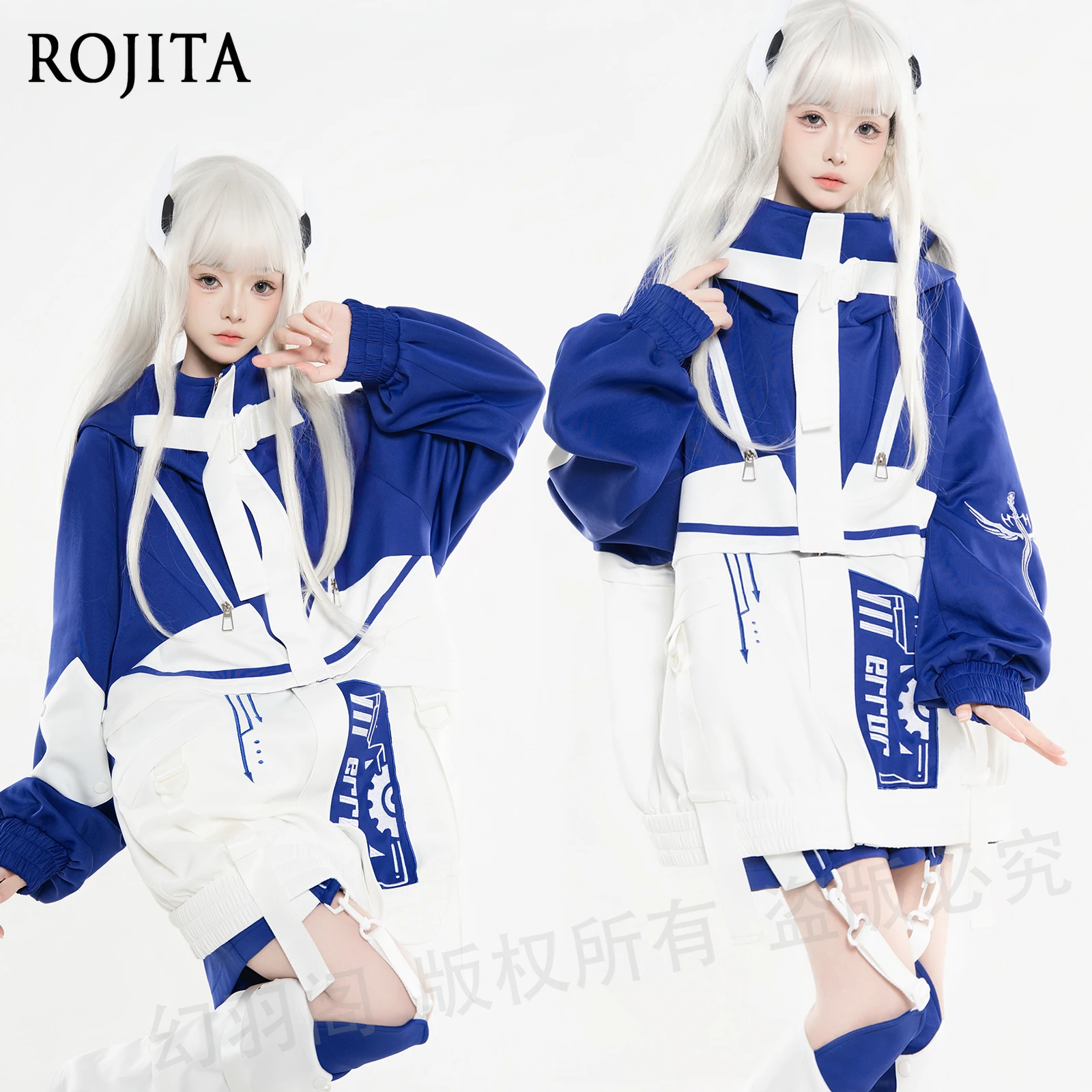 Functional Style Cyberpunk Tech-inspired Japanese Style Women's Jacket Spring Autumn Long Sleeve Jacket Women Clothing