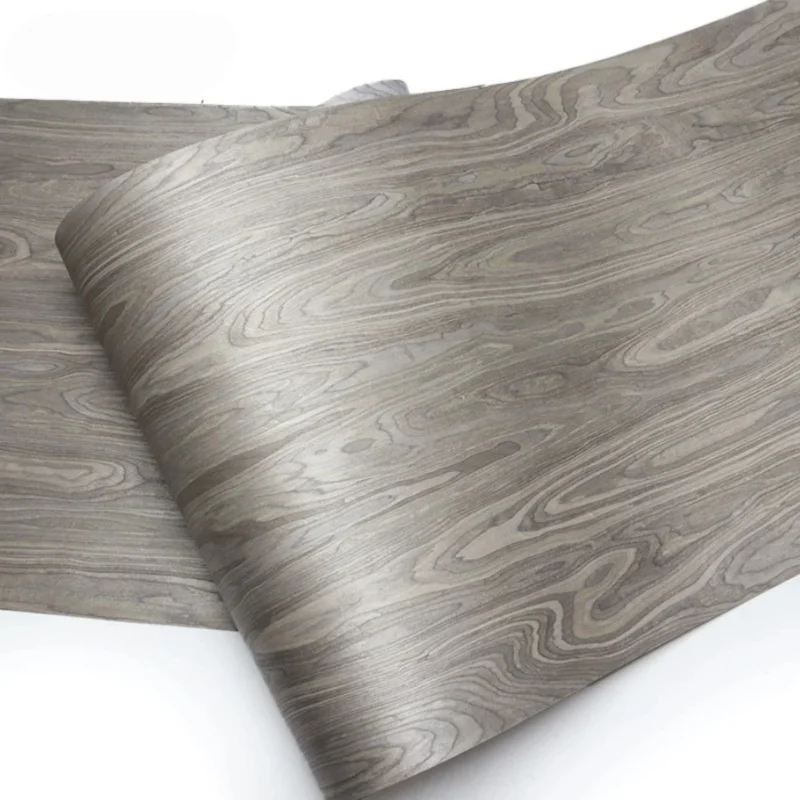 Grey Mountain Burl Tech Wood Veneer Sheet for Table Top Refinish Interior Wall Craft Furniture Cabinet Door DIY Panel L:250*58cm