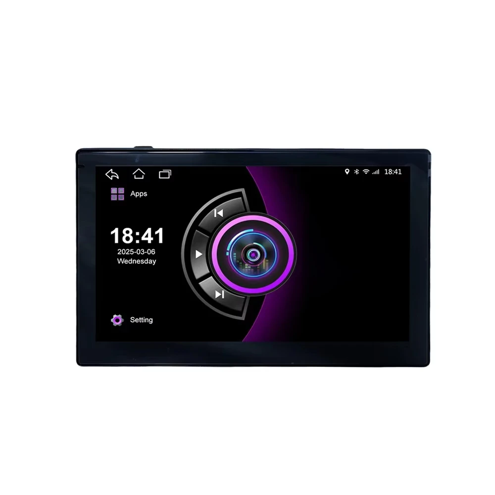 10.1 Inch Universal Headrest Monitor IPS Display for Car Rear Seat TP Touch  Screen Carplay Android Auto BT  Multimedia Video