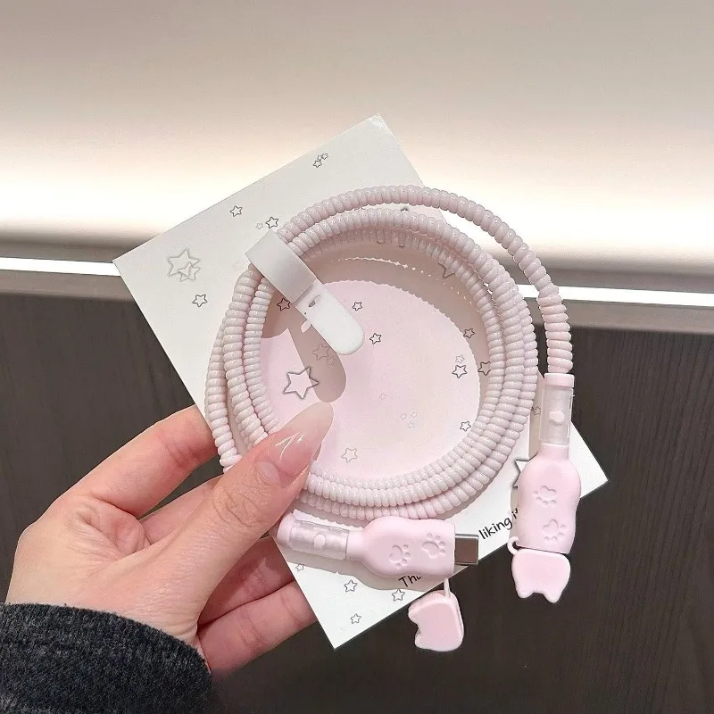 New Kawaii Miffy Rabbit Charging Protective Cover Suitable for IPhone Pro Fast Charging 20W 40W Data Cable Anti Break IPad view 6