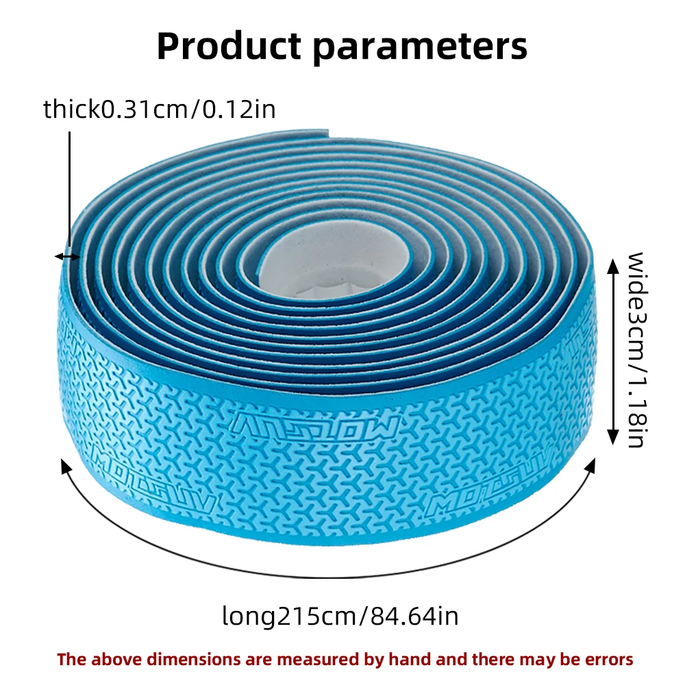 MOTSUV Road Bike Handlebar Tape Cycling EVA Soft Winding Handle Bandage Anti-slip Shock Absorption Speed Bicycle Accessories