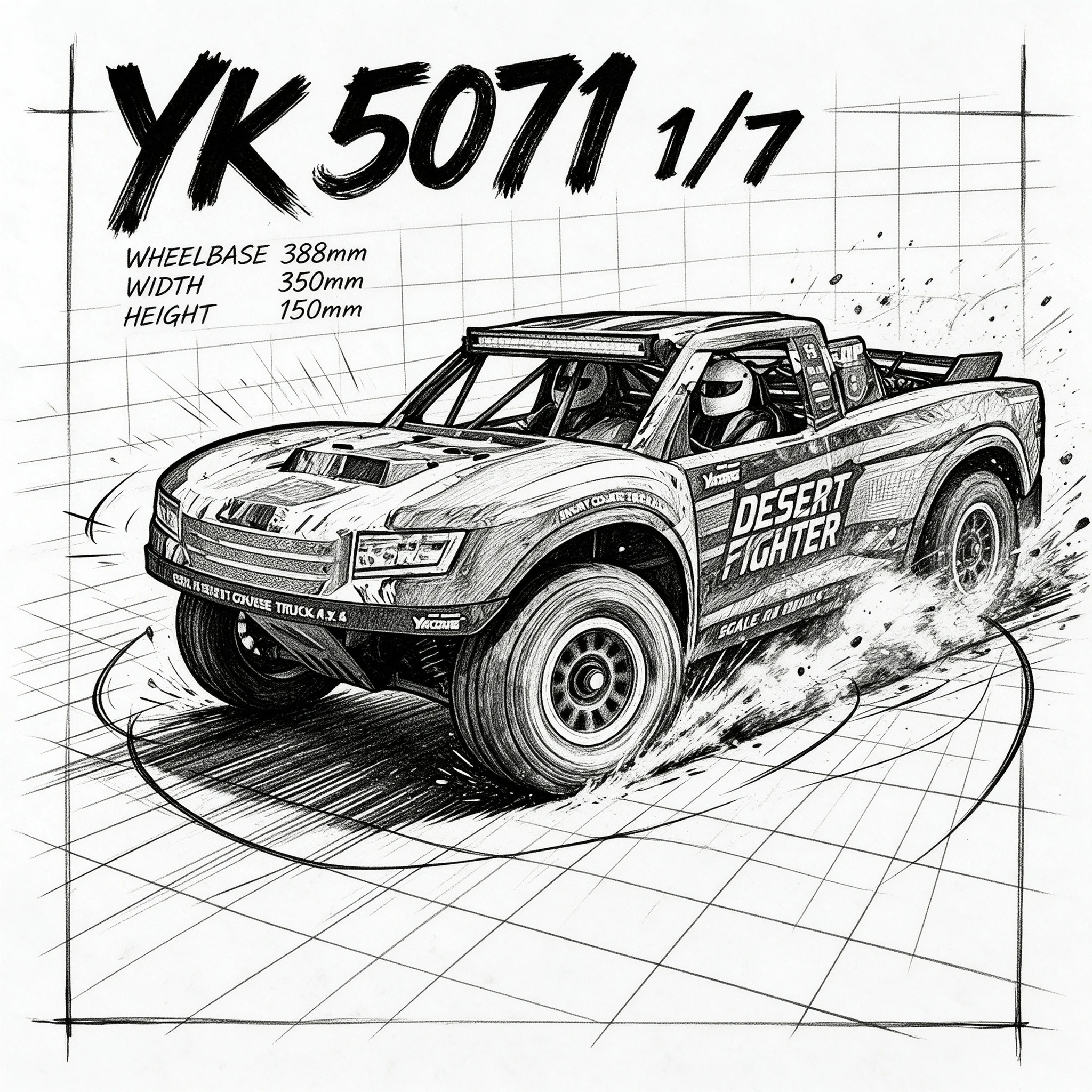 Rc Hobby Off Road - YIKONG YK8081 DF8 RC Short Course