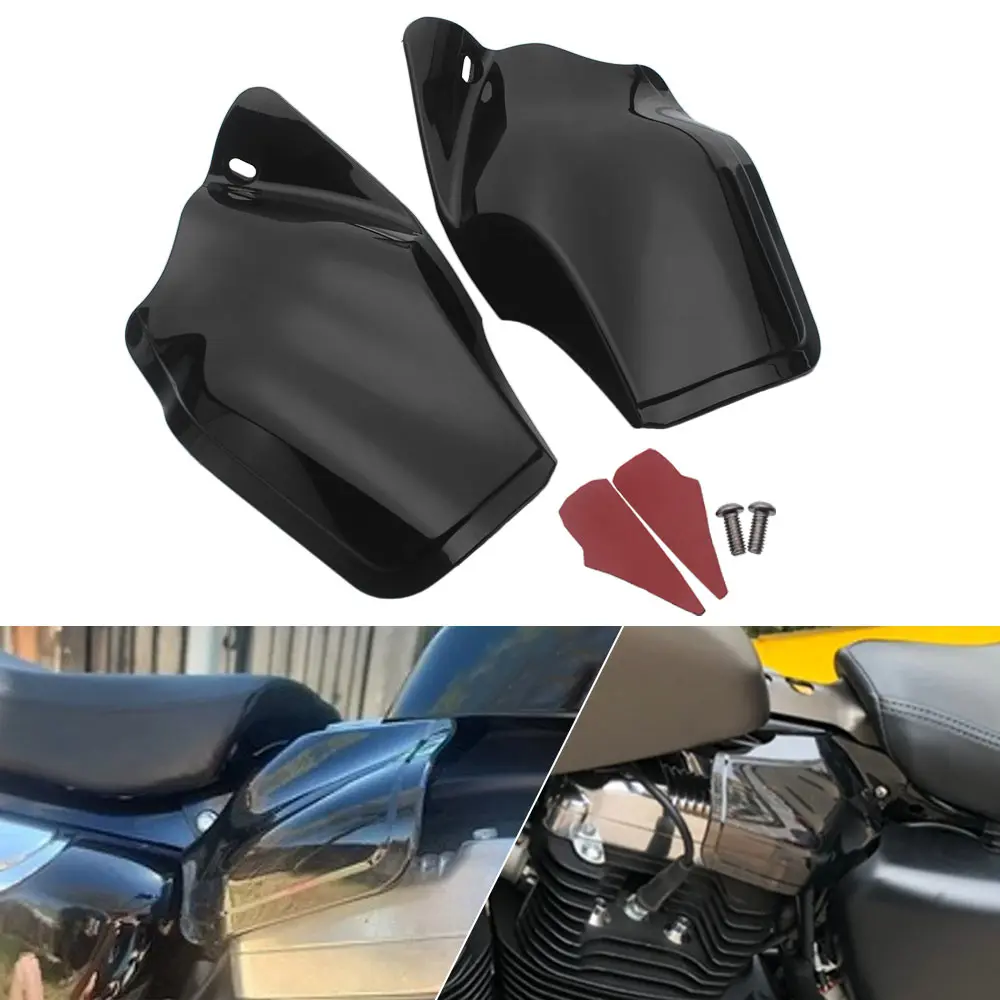 

ABS Motorcycle Engine Heat Deflector Shields Cover For Harley Sportster Iron XL 883 1200 Forty-Eight SuperLow Roadster 2014-Up