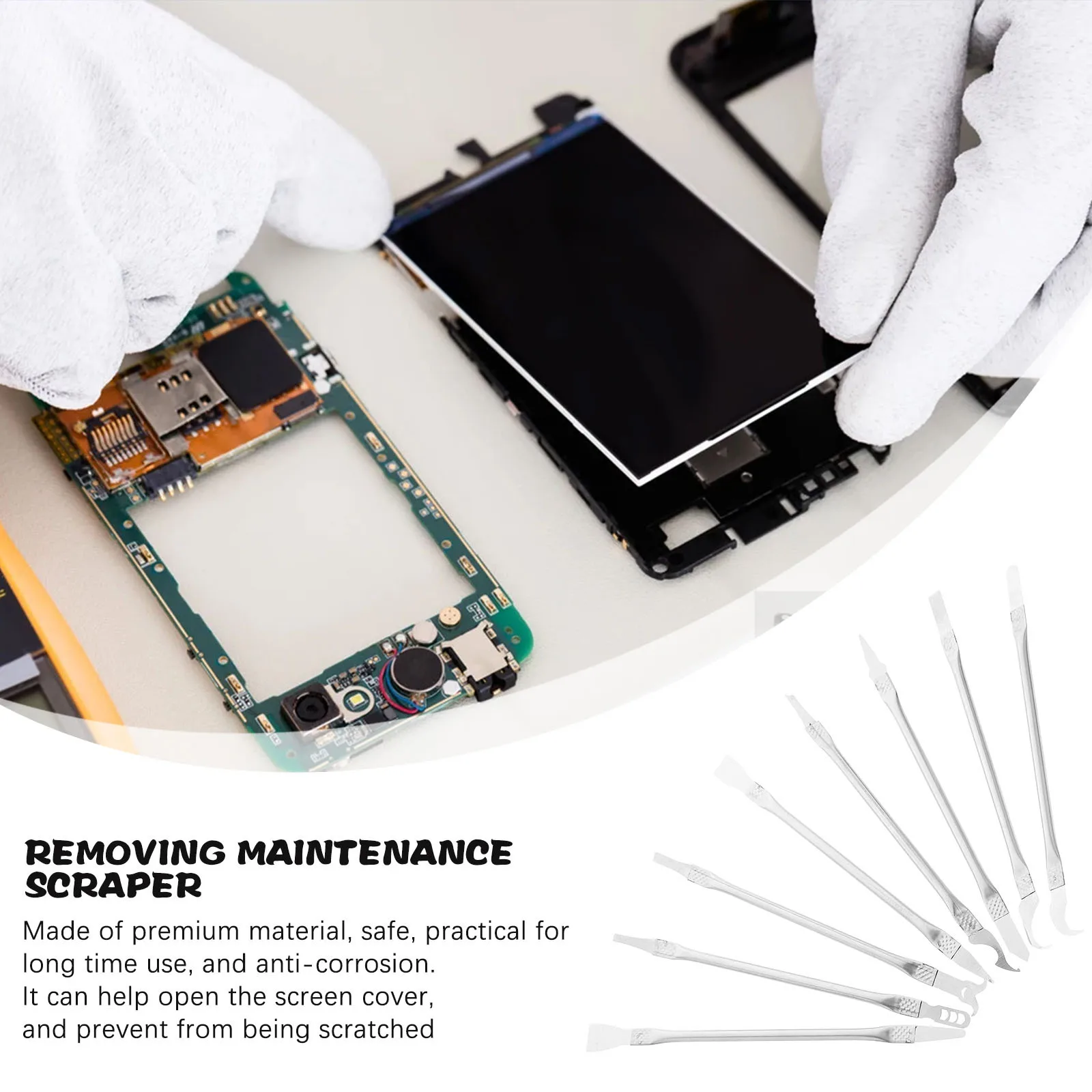 

Набор инструментов для ремонта телефонов: высокопрочный, легкий, удобный в использовании, для ремонта процессоров, материнских плат и чипов мобильных телефонов