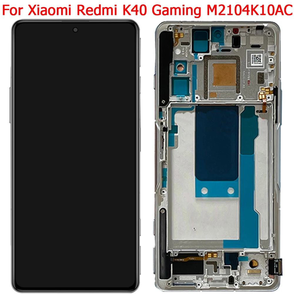 

Original For Xiaomi Redmi K40 Gaming LCD Display Screen With Frame 6.67" Redmi K40 Gaming Edition M2012K10C Display LCD Parts
