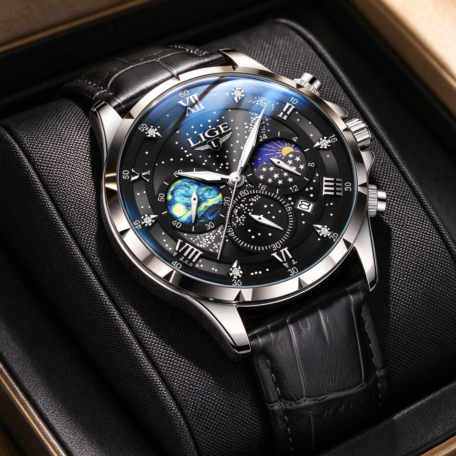 LIGE Top Brand Luxury Watches For Men Casual Business Quartz Mens Watch Fashion Waterproof Luminous Date Wristwatch Reloj Hombre