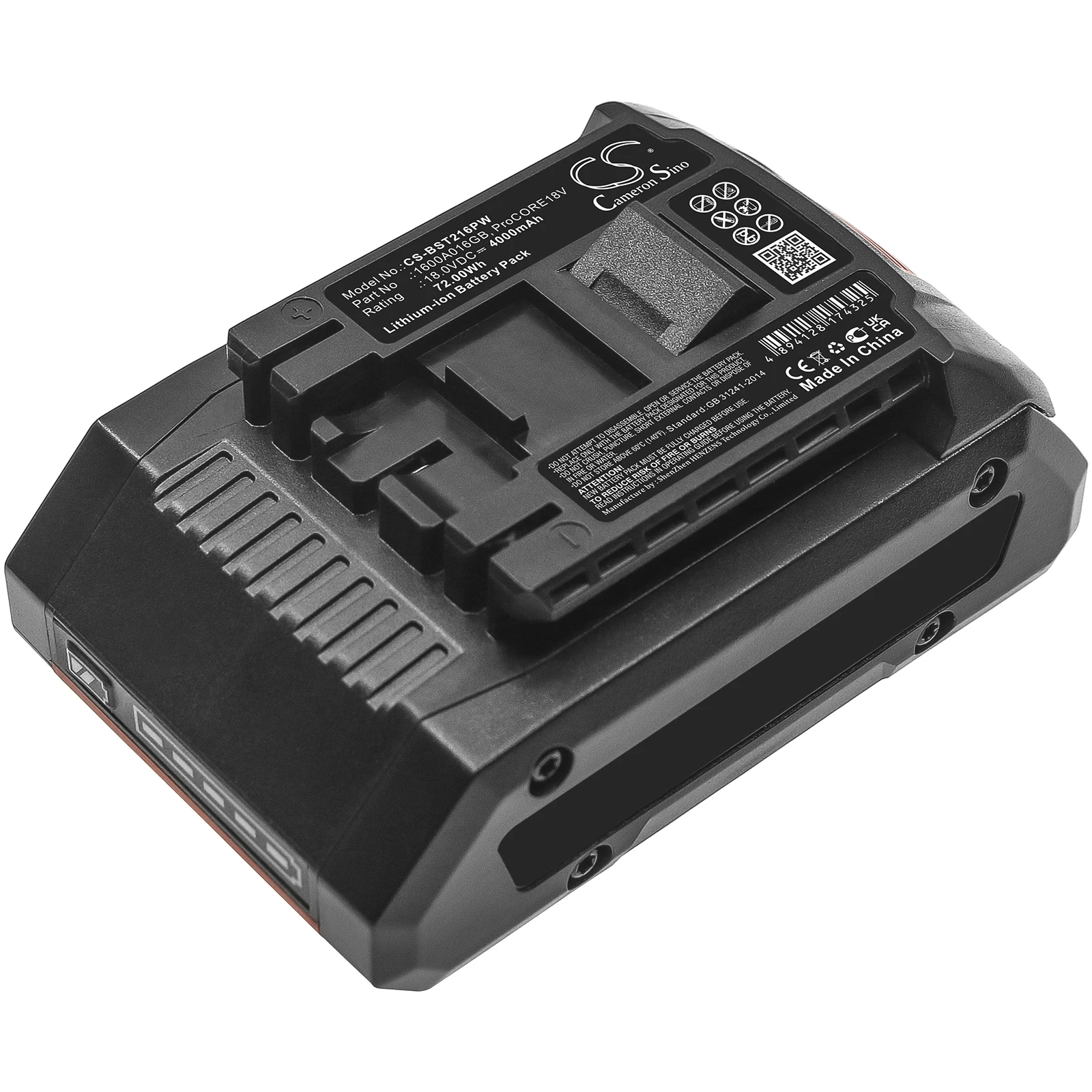 CS Power Tools Battery for Bosch GDS 18V 18V-216 18V-305 GDC 18V-216 18V-68 C 15 C 68 GC 1050 H 36 C Fits 1600A016GB ProCORE18V