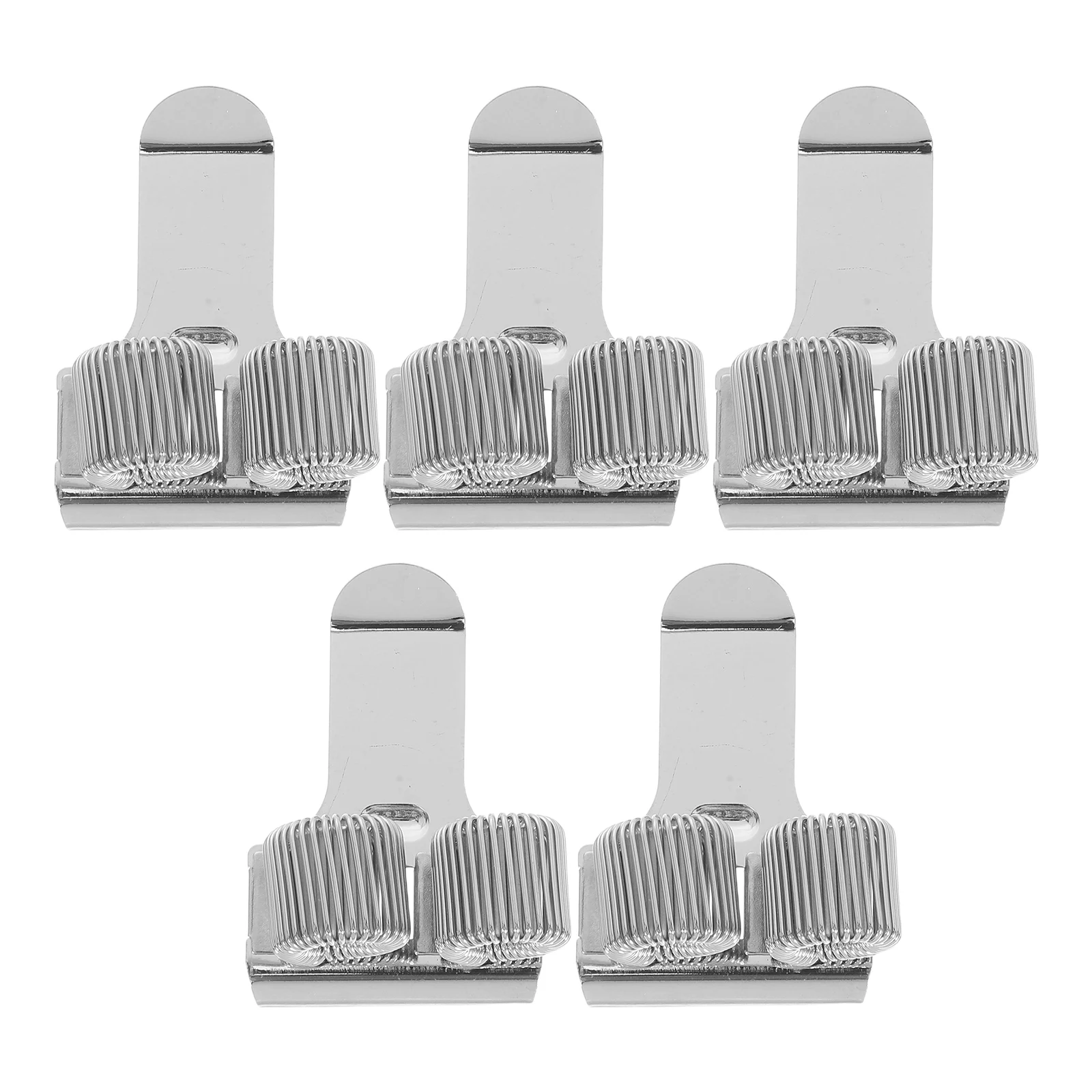 

5 Pcs Metal Clip Pen Holder with Accessories Cute Office Supplies Spring Carbon Steel Wire Book Desk Organizer Holders