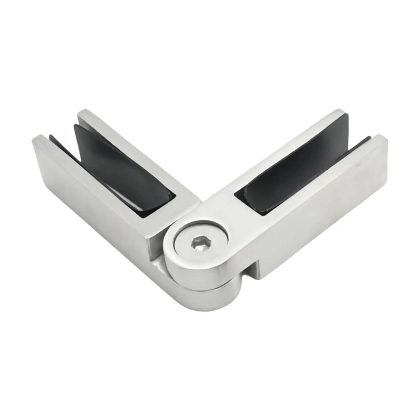 Stainless Steel Glass Railing Clamp Adjustable Angle Bracing Hinge Clips for Fence Balustrade Balcony