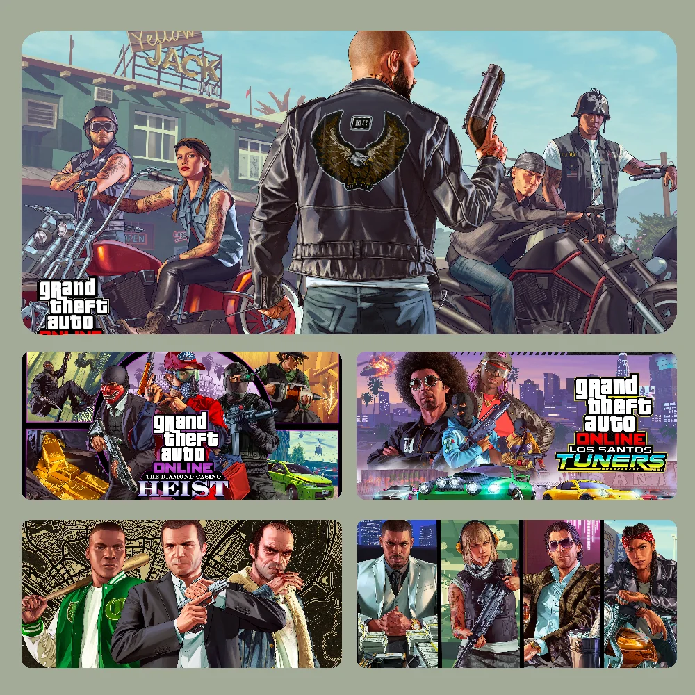 

G-GTA Mousepad Large Computer Gaming Accessories MousePads Desk Mats Anti-slip Laptop Soft Mouse Pad