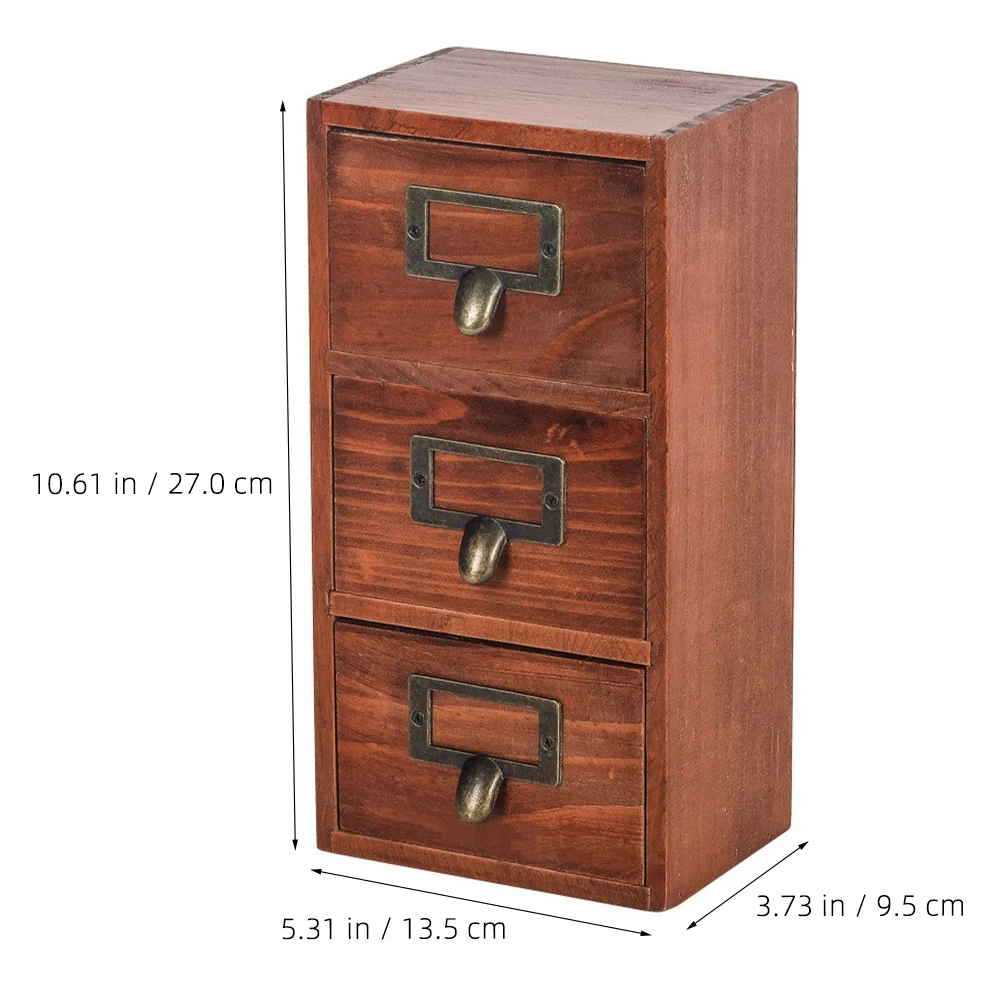 

Drawer Storage 3-Compartment Mini Cabinet For Desk Vanity Vanity Organizers Desk Organizer Counter Organizer Box