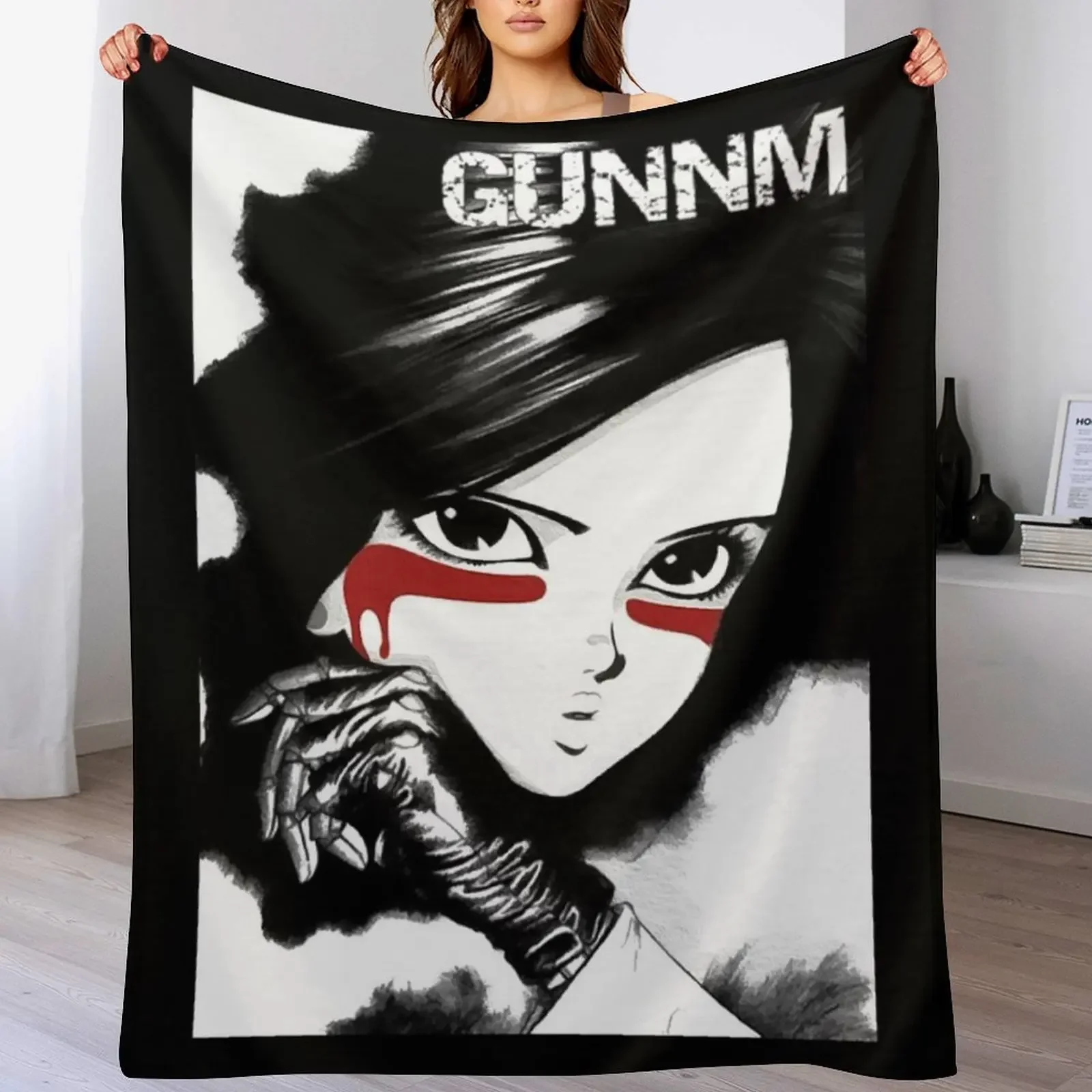 

Copie de Gunnm - Gally - Alita: Battle Angel (White) Throw Blanket Sofa Designers For Sofa Thin for sofa Blankets